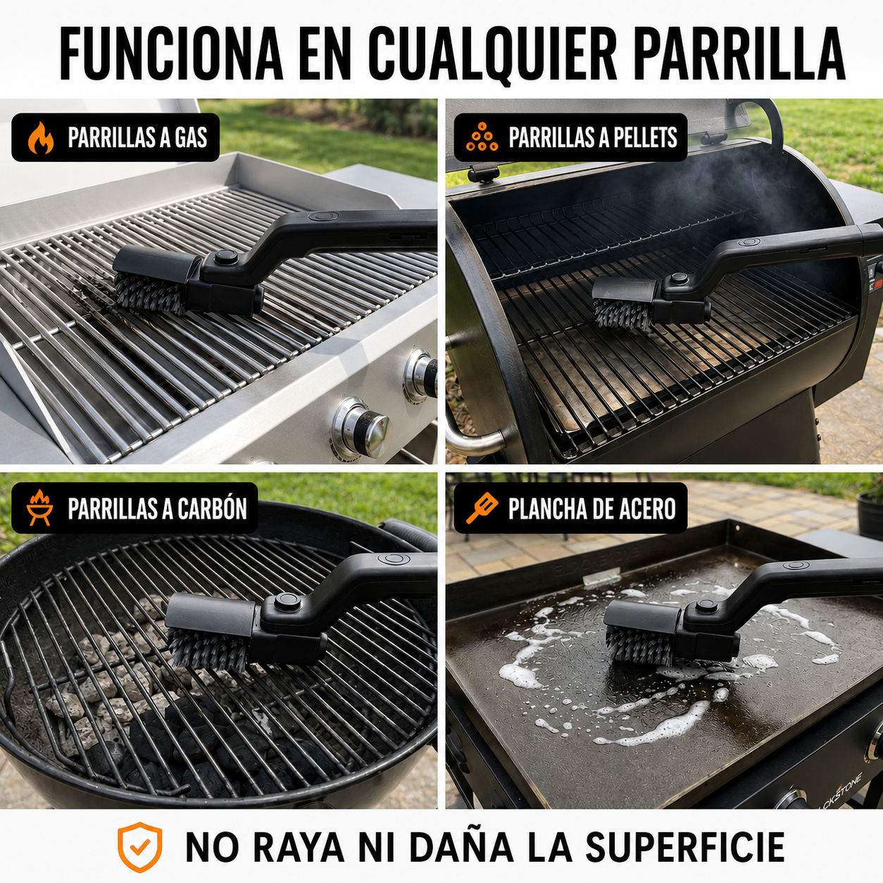 Limpiador de parrilla electrico